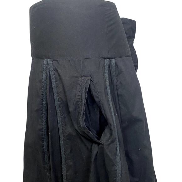 Grace Elements Pleated Whimsygoth Boho Gothic Dark Fairy Midi Skirt with Pockets - Picture 6 of 10